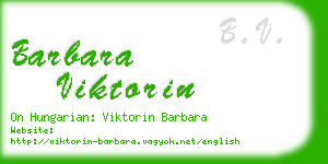 barbara viktorin business card